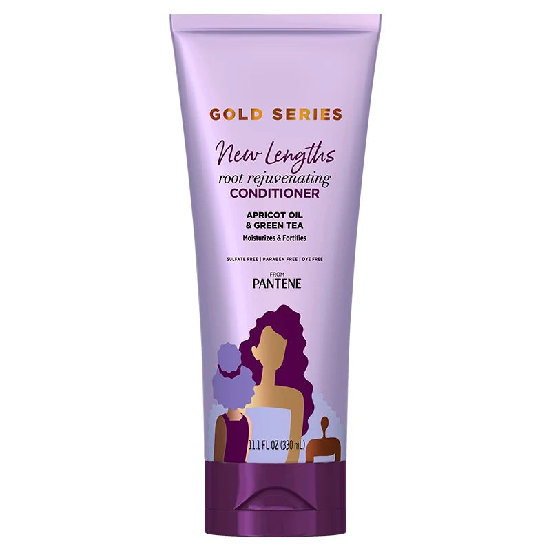 PANTENE GOLD SERIES ROOT REJUVENATING CONDITIONER WITH APRICOT OIL & GREEN TEA - 11.1 FL OZ