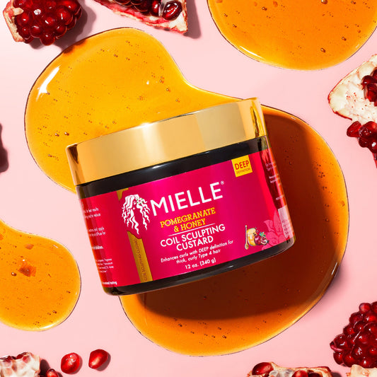 MIELLE POMEGRANATE & HONEY COIL CUSTARD 12 OZ