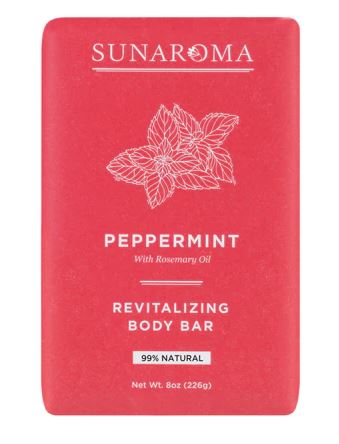 SUNAROMA  PEPPERMINT SOAP 8 OZ