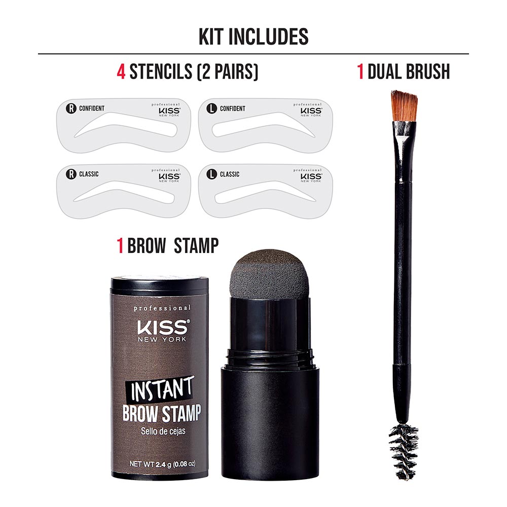 KISS INSTANT BROW STAMP AND STENCIL KIT