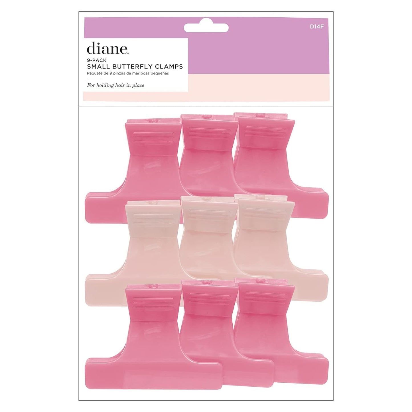 DIANE SMALL BUTTERFLY CLAMPS 9PK D14F