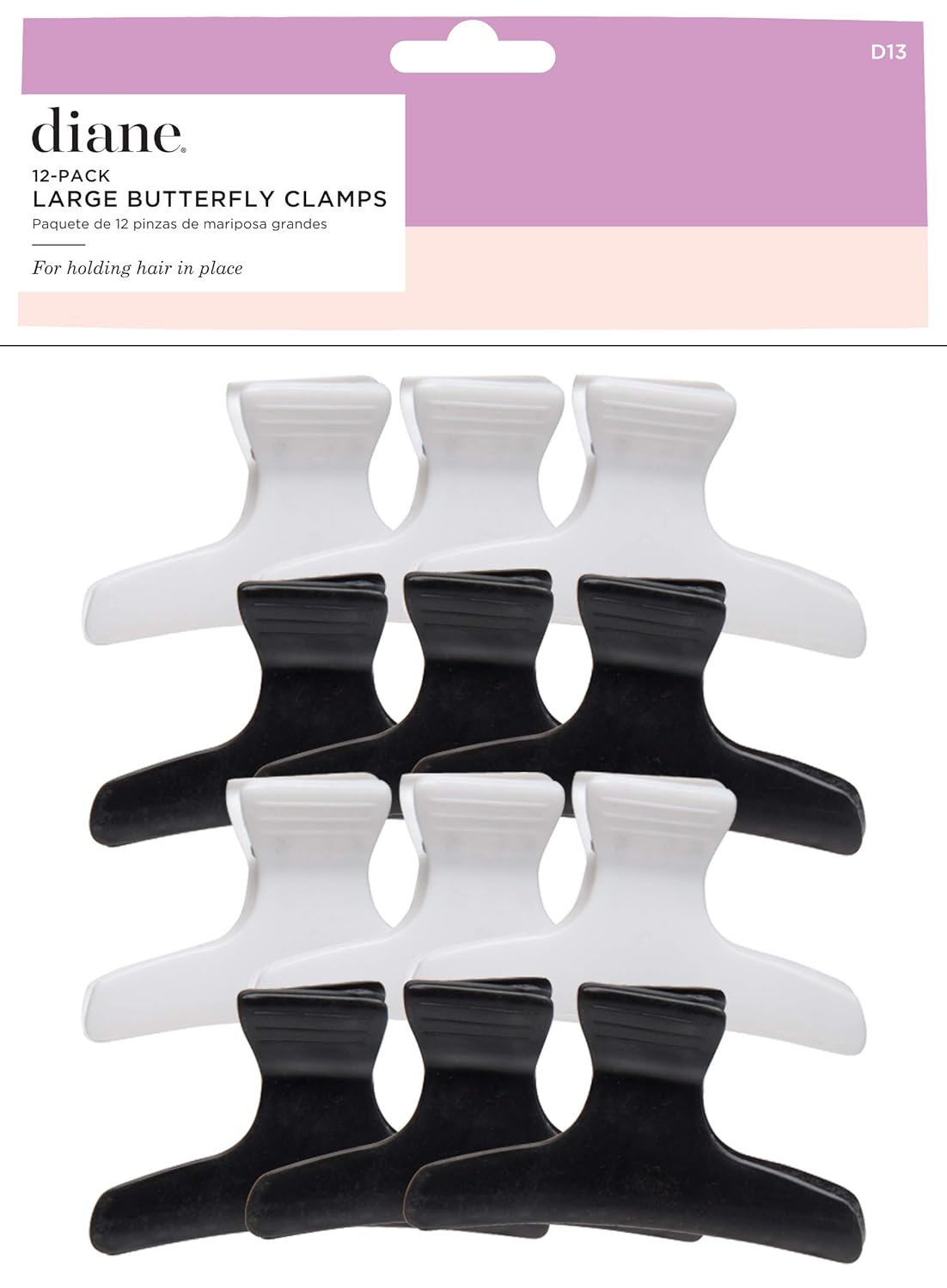 DIANE LARGE BUTTERFLY CLAMPS 12PK D13