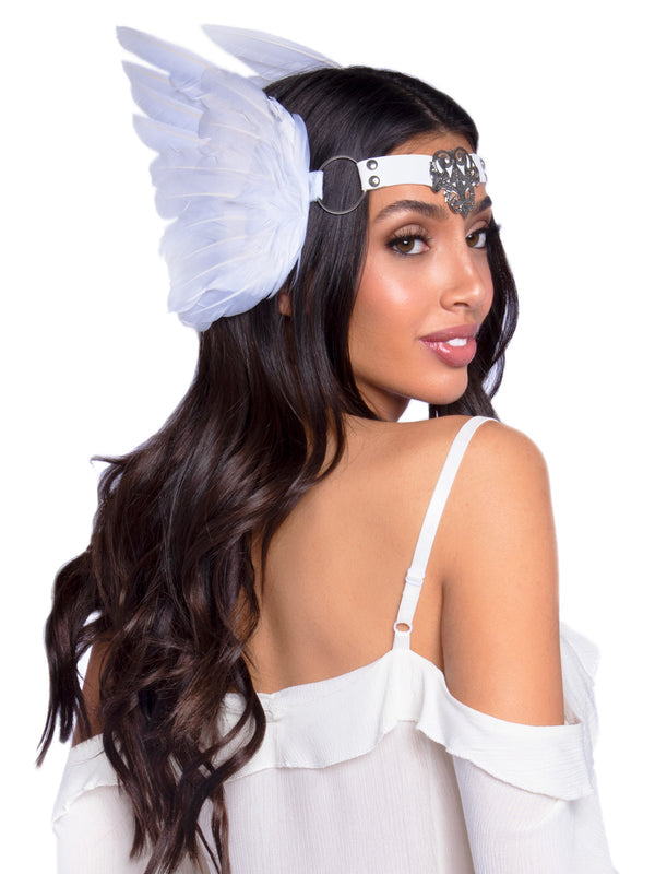 LEG AVENUE FILIGREE MEDALLION FEATHER HEADBAND