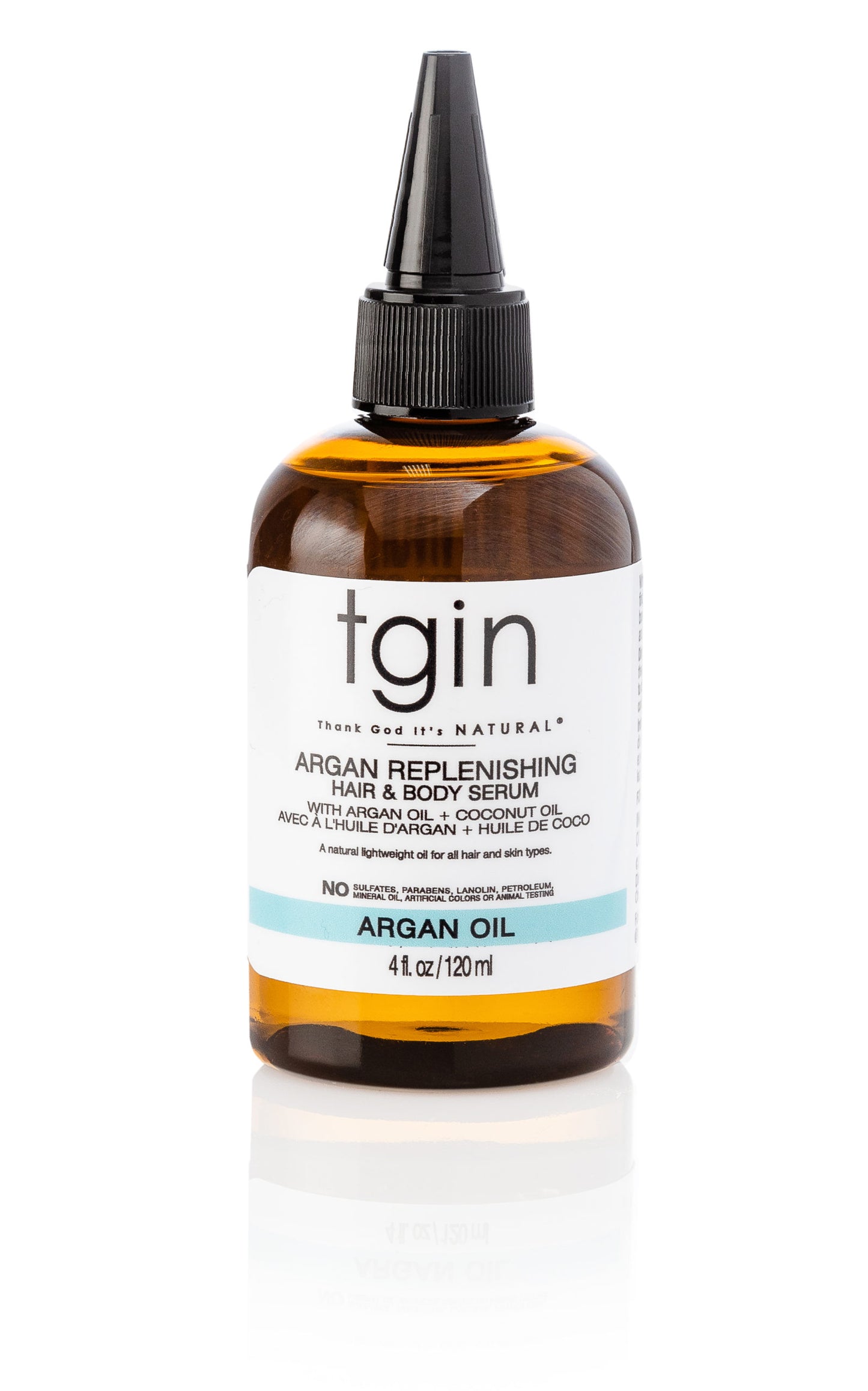 TGIN ARGAN REPLENISHING HAIR & BODY SERUM – 4oz