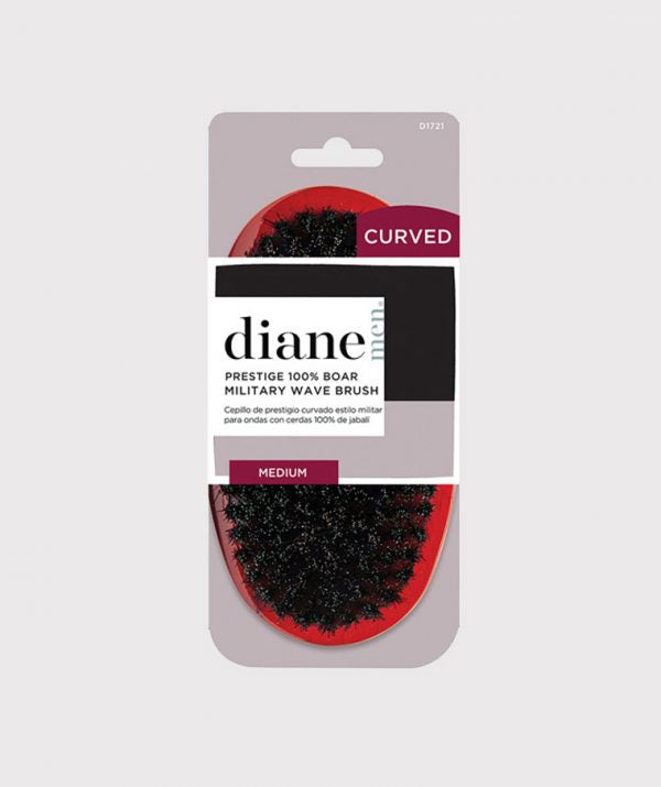 DIANE PRESTIGE 100% BOAR MILITARY WAVE BRUSH CURVED MEDIUM D1721