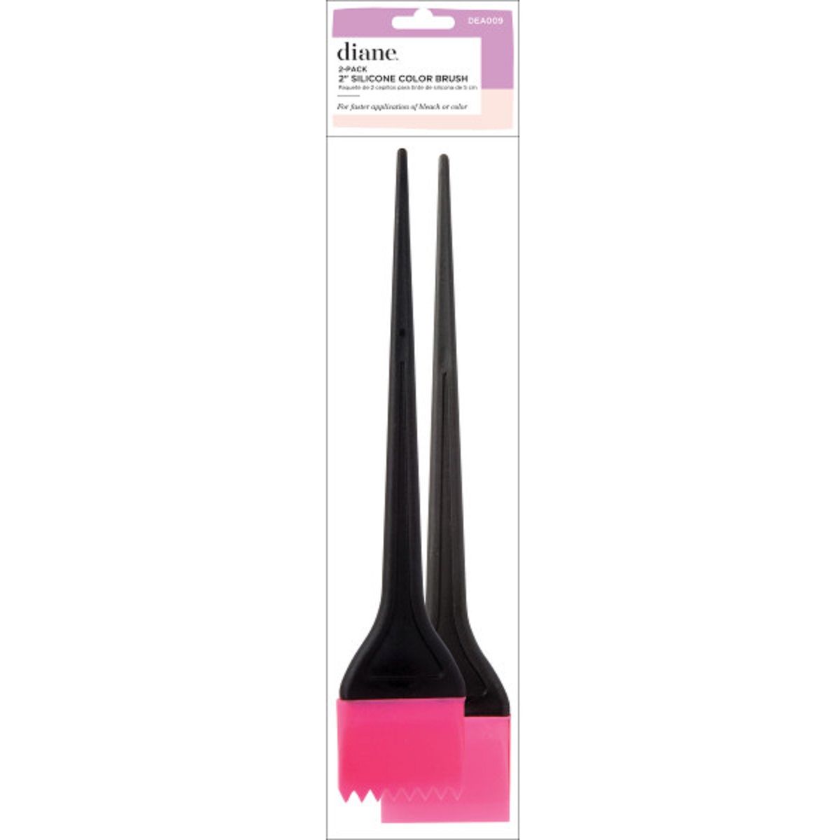 DIANE 2"SILICONE COLOR BRUSH 2PACK DEA009