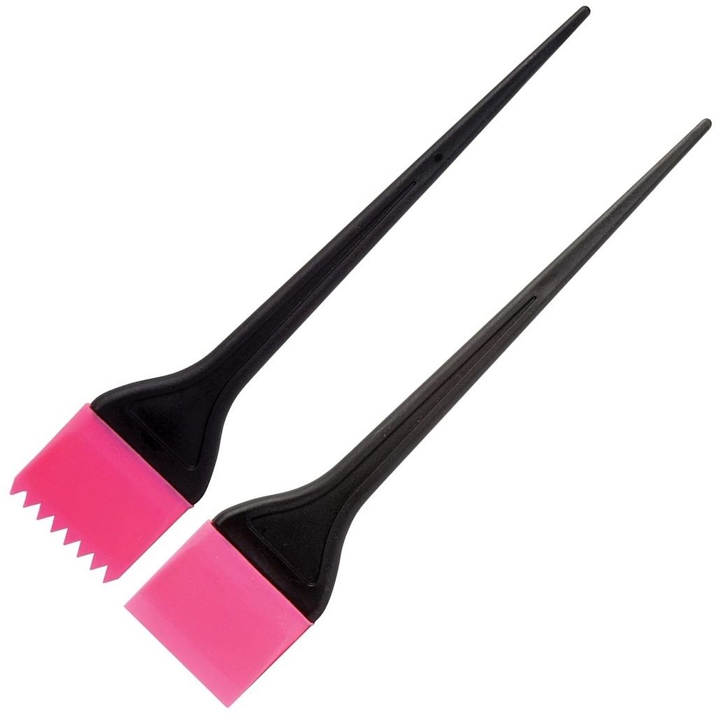 DIANE 2"SILICONE COLOR BRUSH 2PACK DEA009