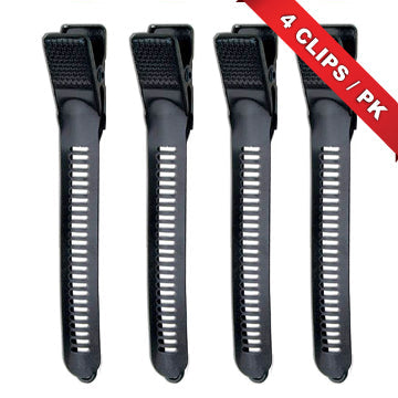 METAL CONTROL CLIP BLK 4" 4PK D10