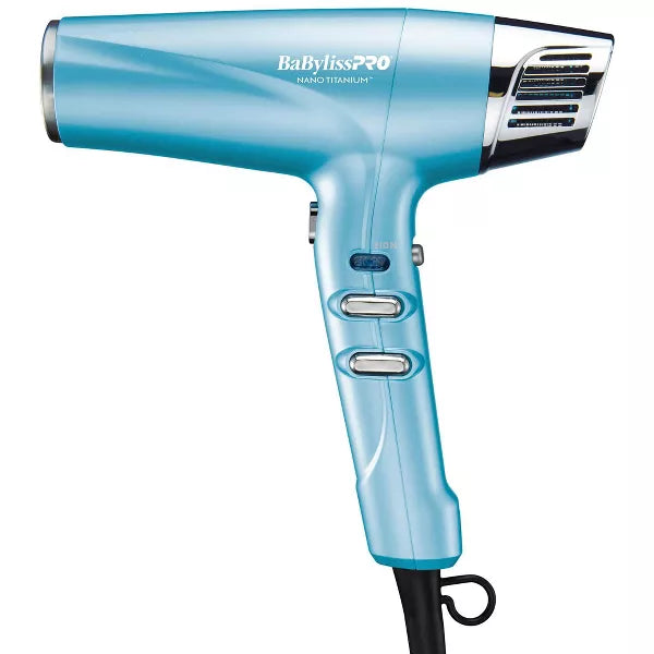 BaBylissPRO Nano Titanium High-Speed Dual Ionic Hair Dryer - Blue - 1875W