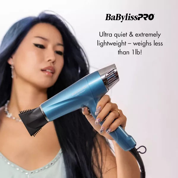 BaBylissPRO Nano Titanium High-Speed Dual Ionic Hair Dryer - Blue - 1875W