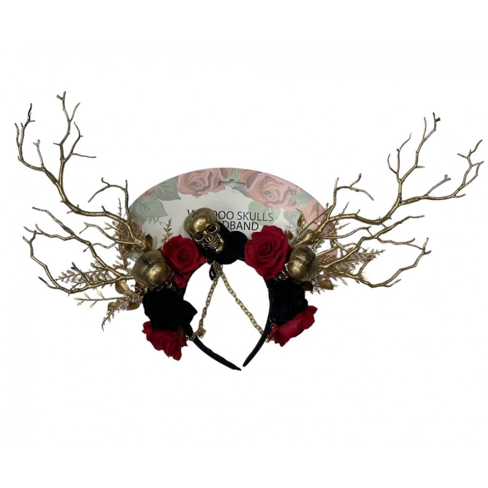 GOTH SKULL HEADBAND