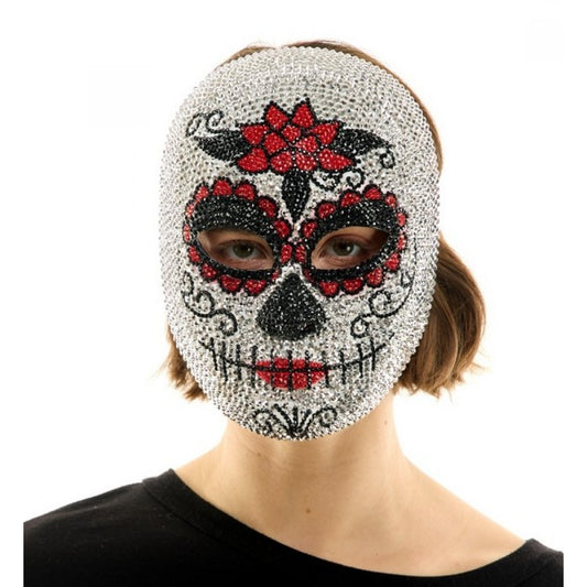 RHINESTONE DAY OF THE DEAD MASK