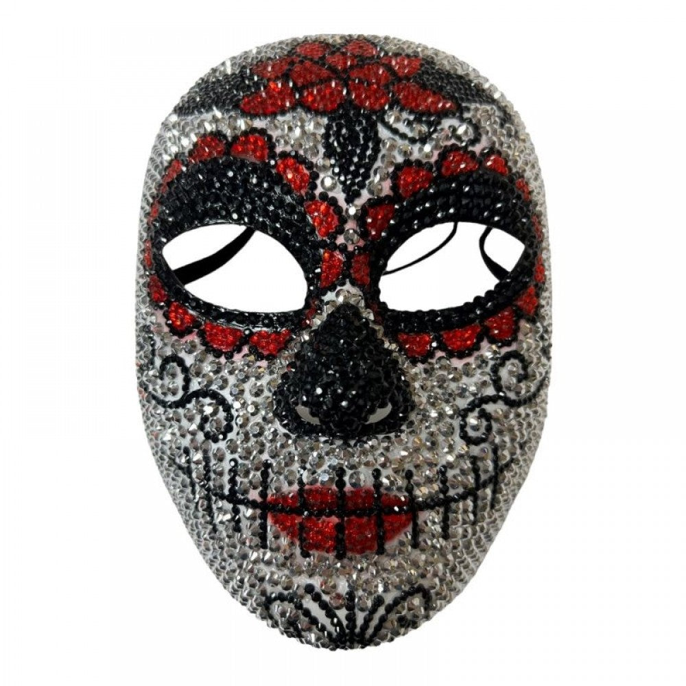 RHINESTONE DAY OF THE DEAD MASK