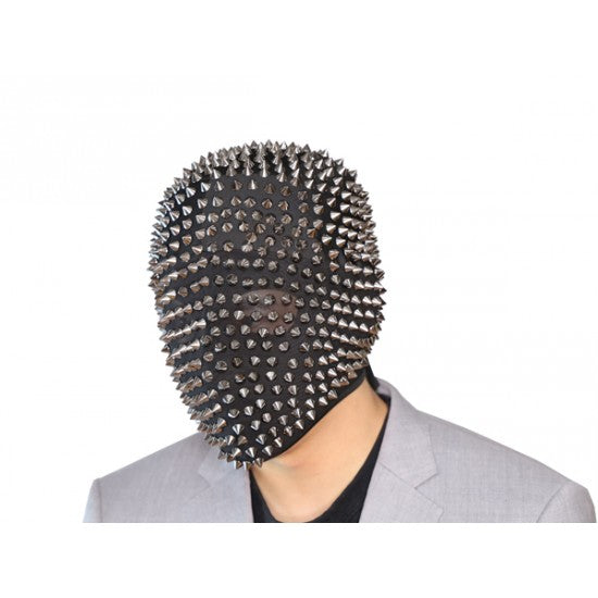 FULL HEAD SILVER SPIKES MASK