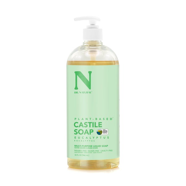 DR NATURAL EUCALYPTUS PURE CASTILE SOAP 32OZ 23700