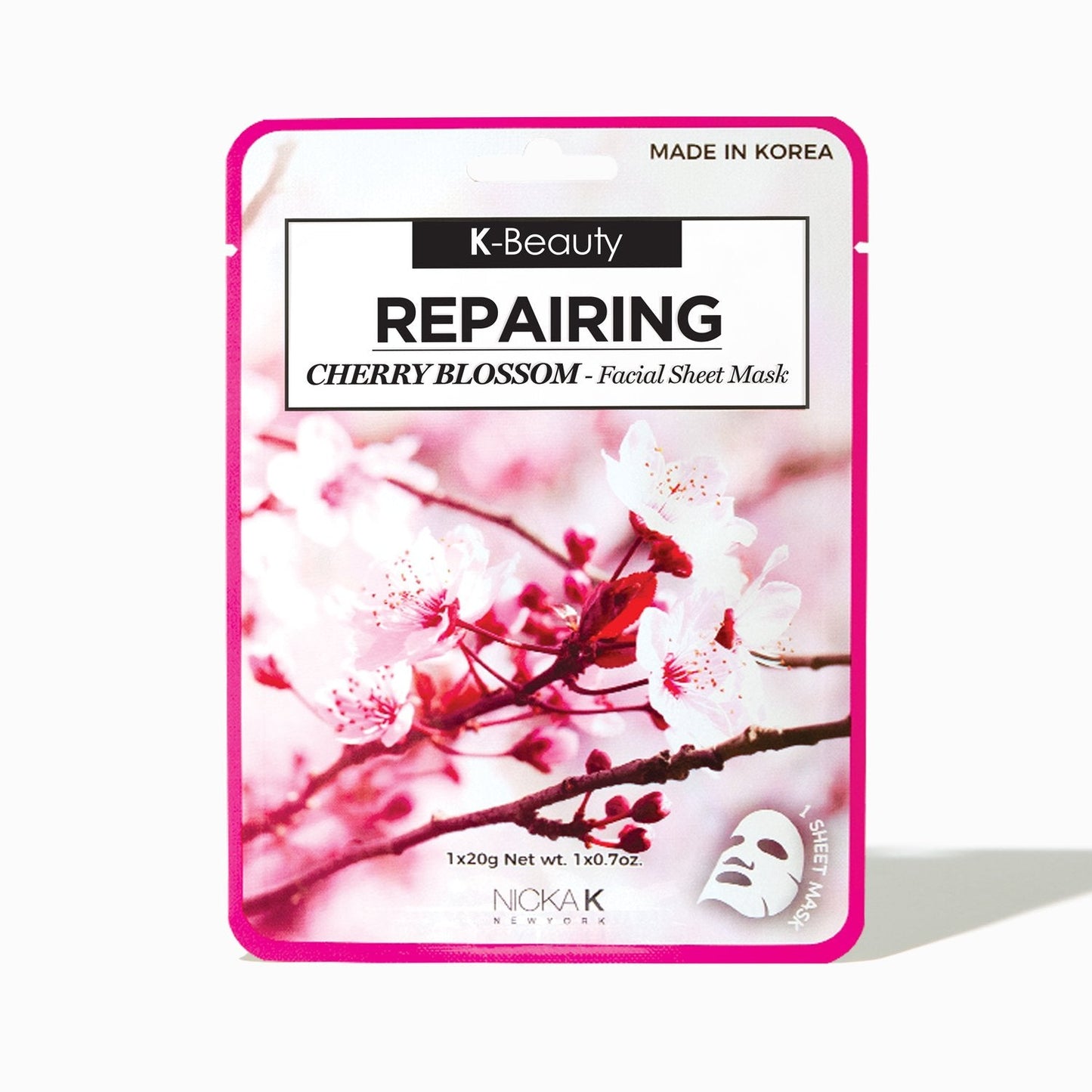 ILLUMINATING CHERRY BLOSSOM FACIAL SHEET MASK 0.7 Oz