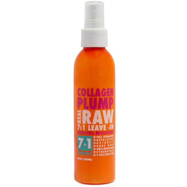 REAL RAW SHAMPOOTHIE COLLAGEN PLUMP 7-IN-1 LEAVE IN CONDITIONER 6oz