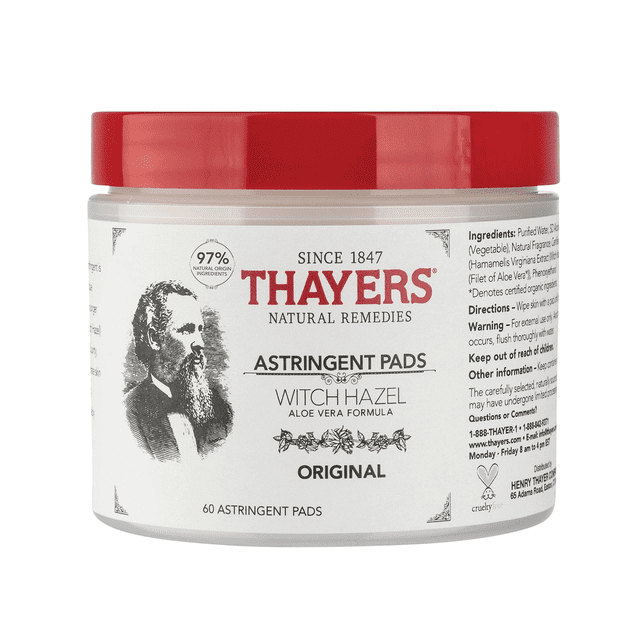 THAYERS ASTRINGENT PODS WITCH HAZEL 60 PODS