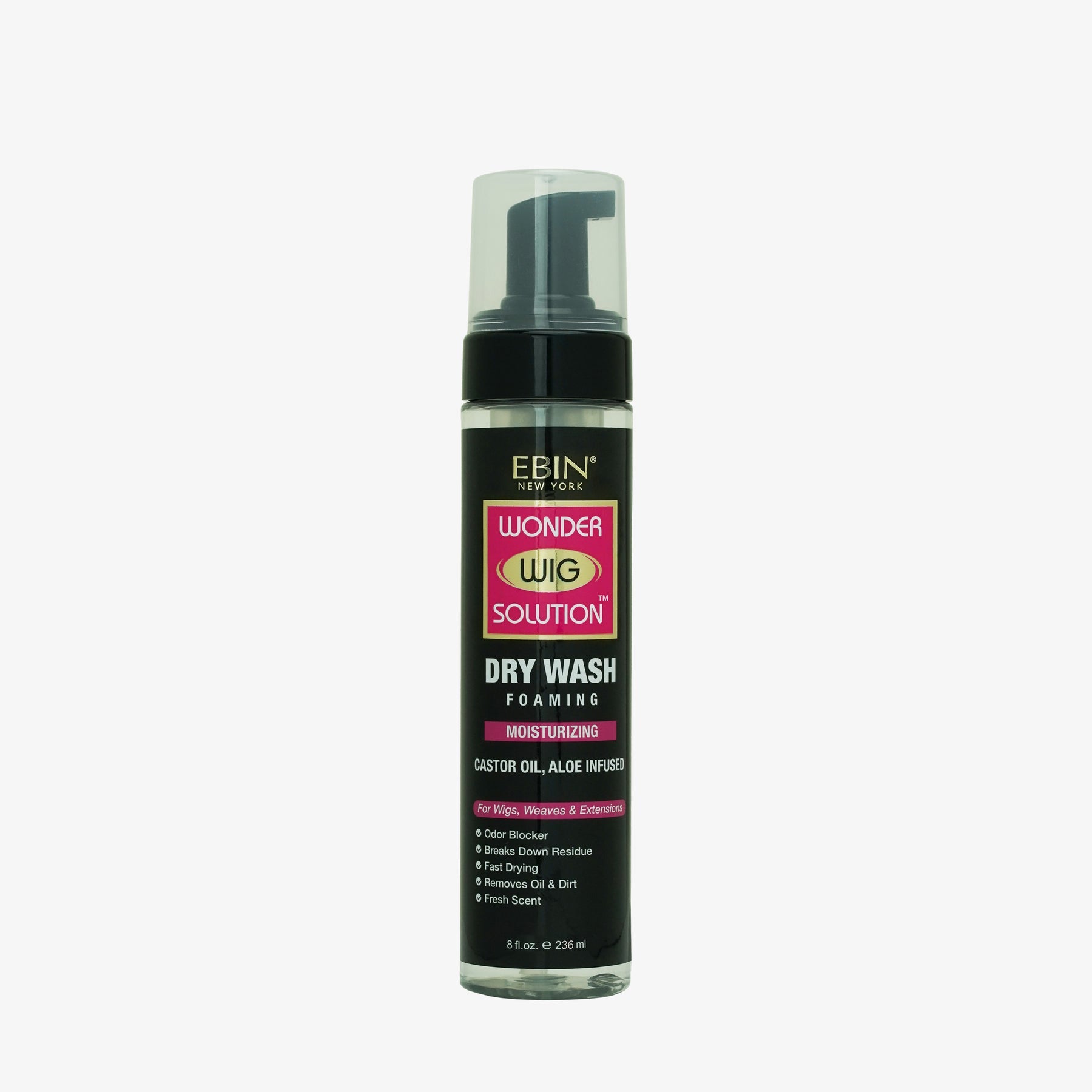 EBIN WONDER WIG SOLUTION DRY WASH 8oz