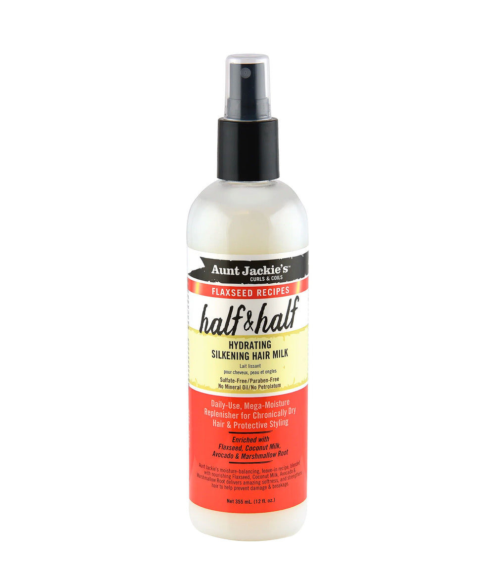 AUNT JACKIE'S HALF & HALF – HYDRATING SILKENING HAIR MILK 12oz