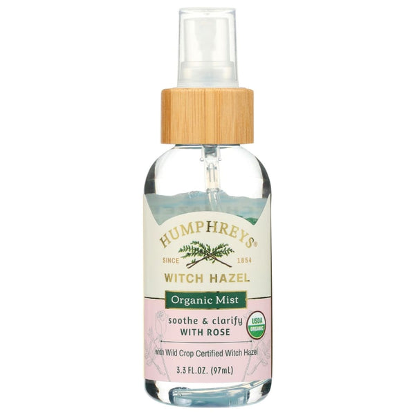 HUMPHREY'S ROSE WITCH HAZEL ORGANIC FACE MIST 3.3oz