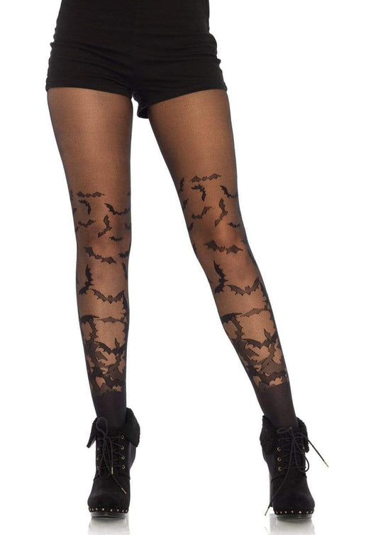 LEG AVENUE BAT WING SHEER TIGHTS O/S