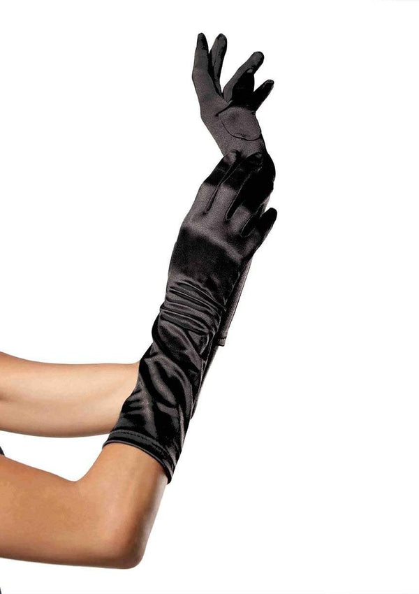 LEG AVENUE SATIN ELBOW LENGTH COSTUME GLOVES