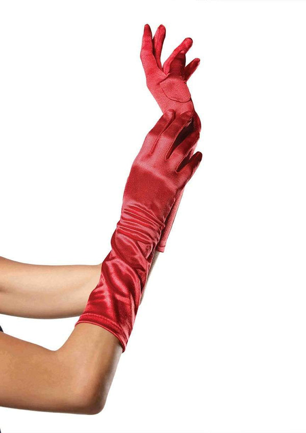 LEG AVENUE SATIN ELBOW LENGTH COSTUME GLOVES