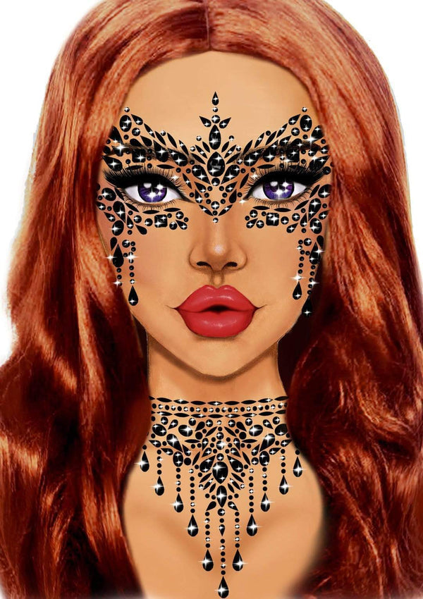 LEG AVENUE MASQUERADE ADHESIVE FACE JEWELS STICKER