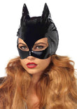 LEG AVENUE WET LOOK VINYL CAT WOMAN COSTUME MASK