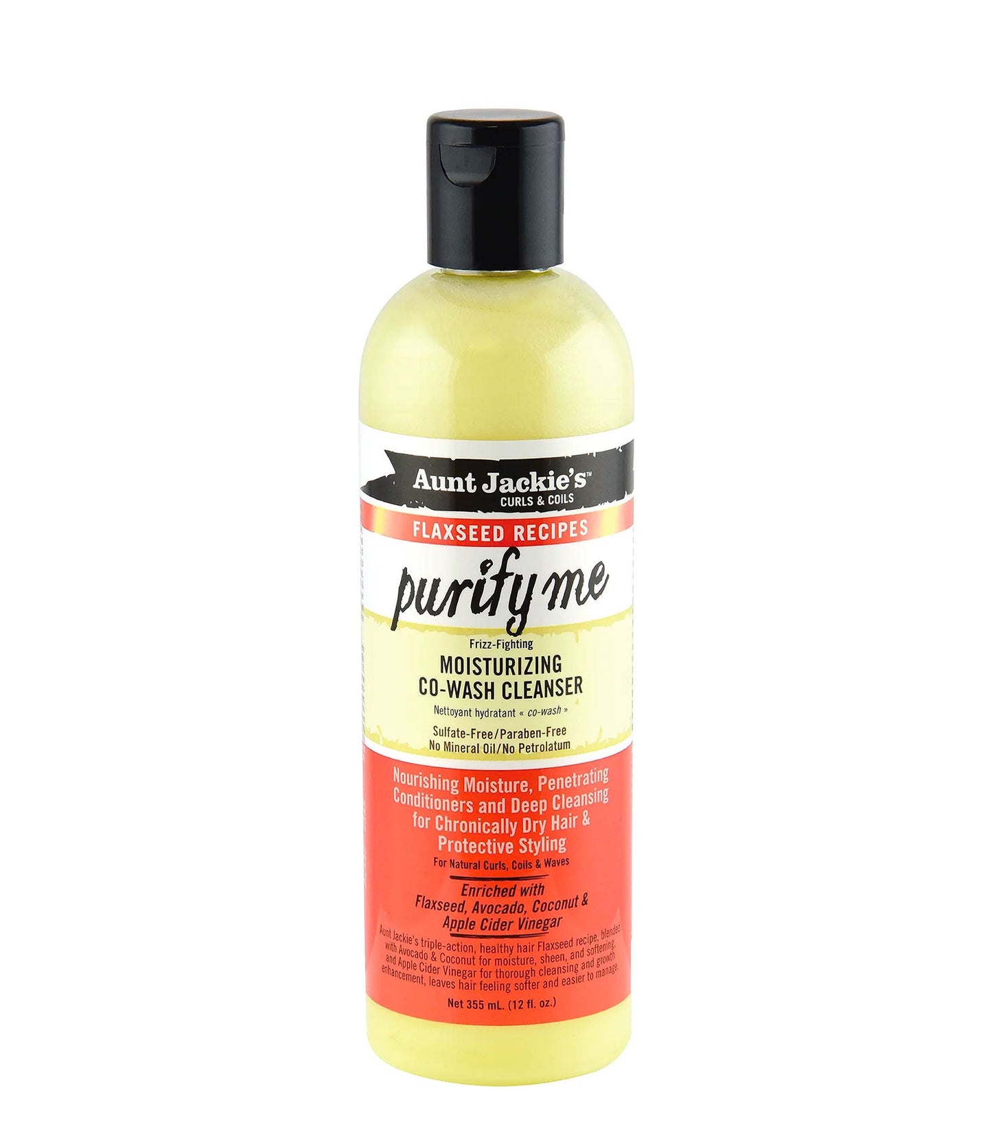 AUNT JACKIE'S PURIFY ME – MOISTURIZING CO-WASH CLEANSER 12oz