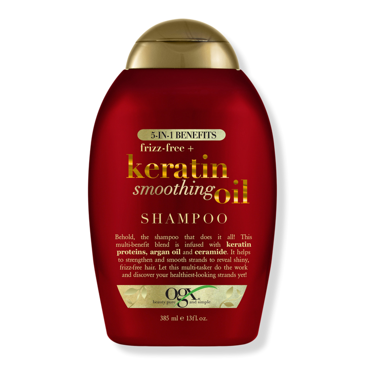 OGX KERATIN SMOOTHING OIL SHAMPOO 13OZ