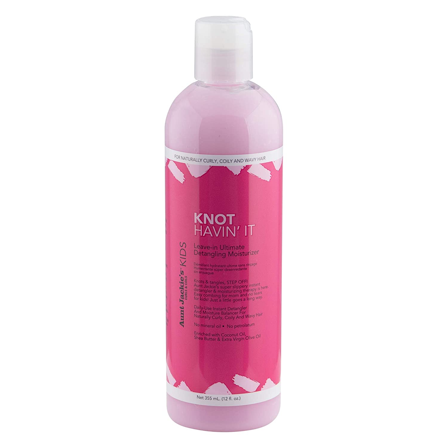 AUNT JACKIE'S KIDS KNOT HAVIN' IT LEAVE-IN ULTIMATE DETANGLING MOISTURIZER 12OZ