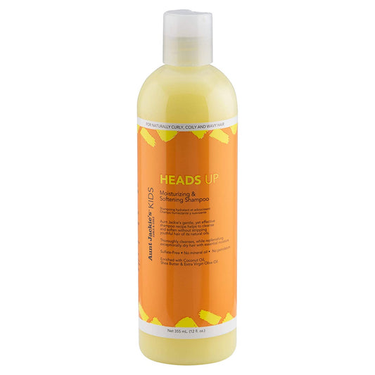 AUNT JACKIE'S KIDS HEADS UP MOISTURIZER & SOFTENING SHAMPOO 12OZ