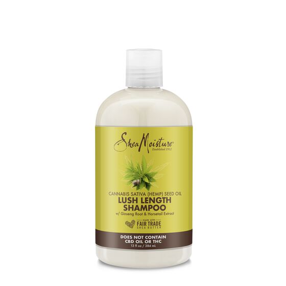 SHEA MOISTURE HEMP SEED OIL LUSH LENGTH SHAMPOO 13oz