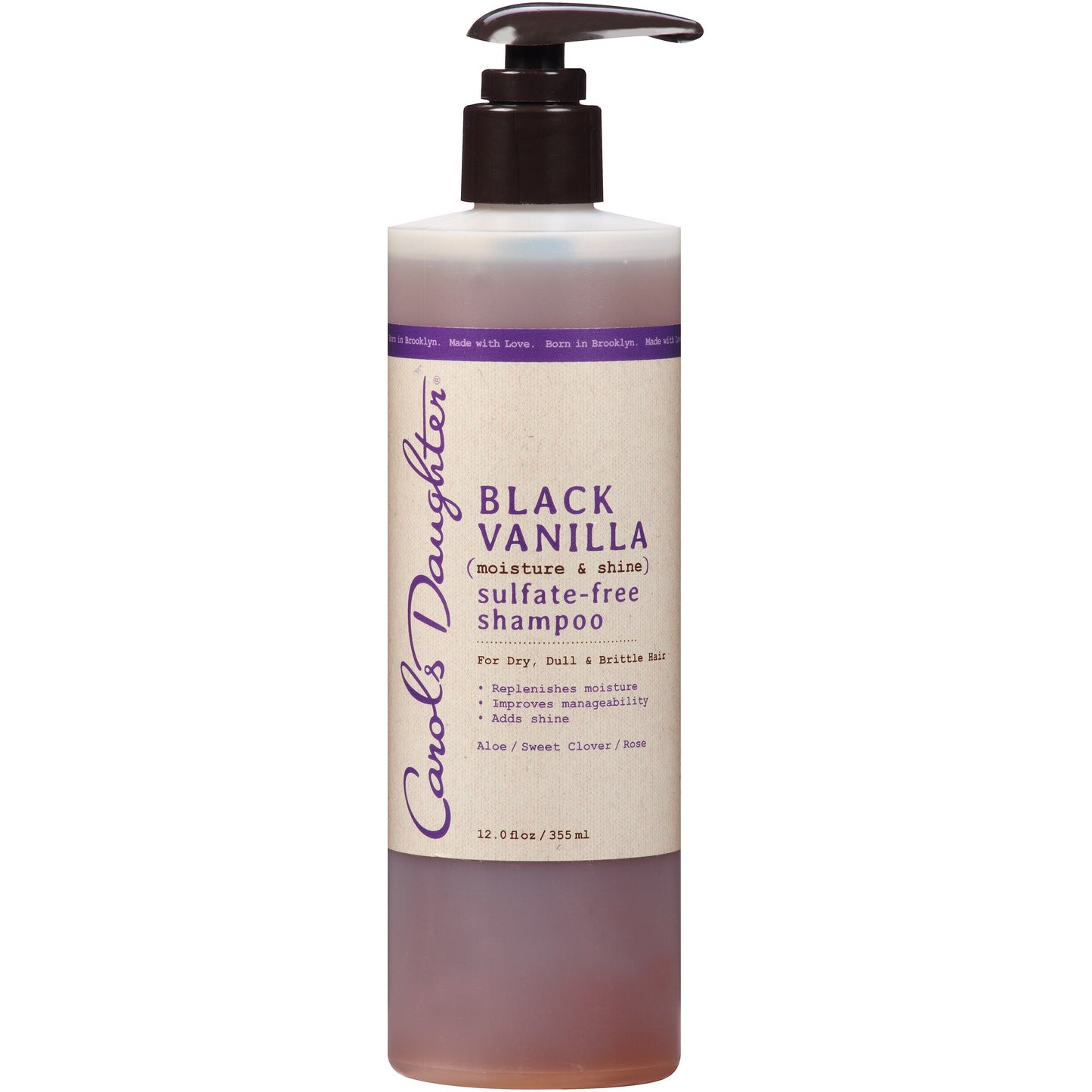 CAROL'S DAUGHTER BLACK VANILLA MOISTURE & SHINE SULFATE FREE SHAMPOO 12oz