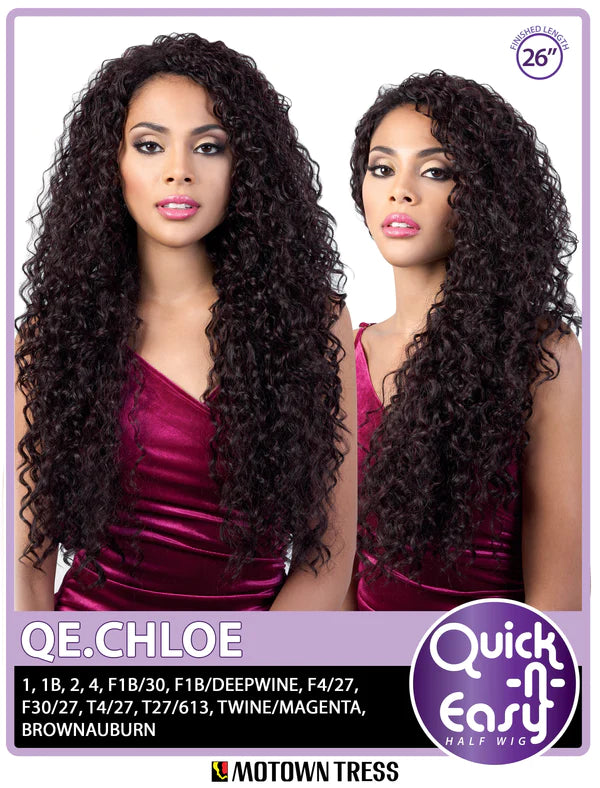 MOTOWN TRESS QE.CHLOE HALF WIG