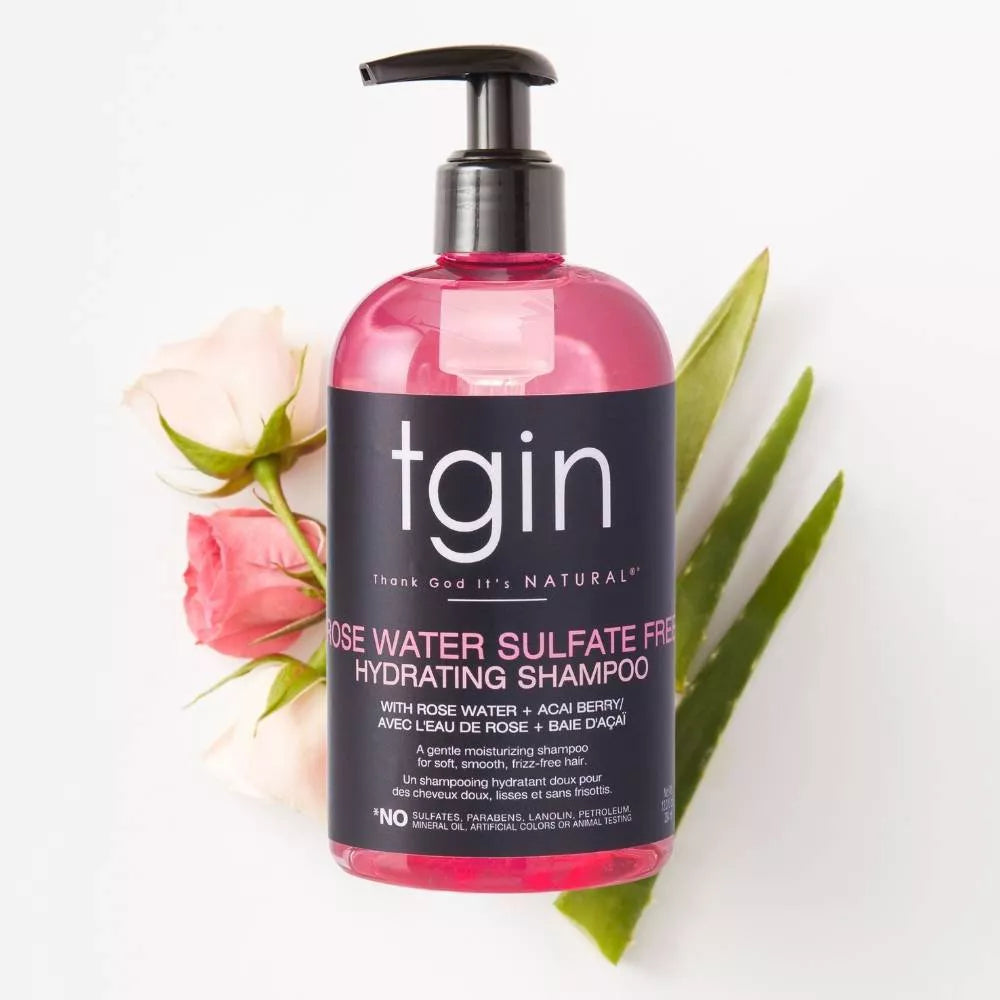 TGIN ROSE WATER SULFATE-FREE HYDRATING SHAMPOO 13oz