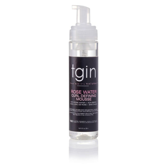 TGIN ROSE WATER CURL DEFINING MOUSSE 8 OZ