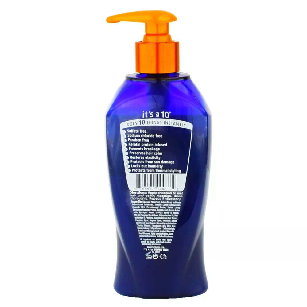 IT'S A 10 MIRACLE DAILY SHAMPOO PLUS KERATIN 10oz