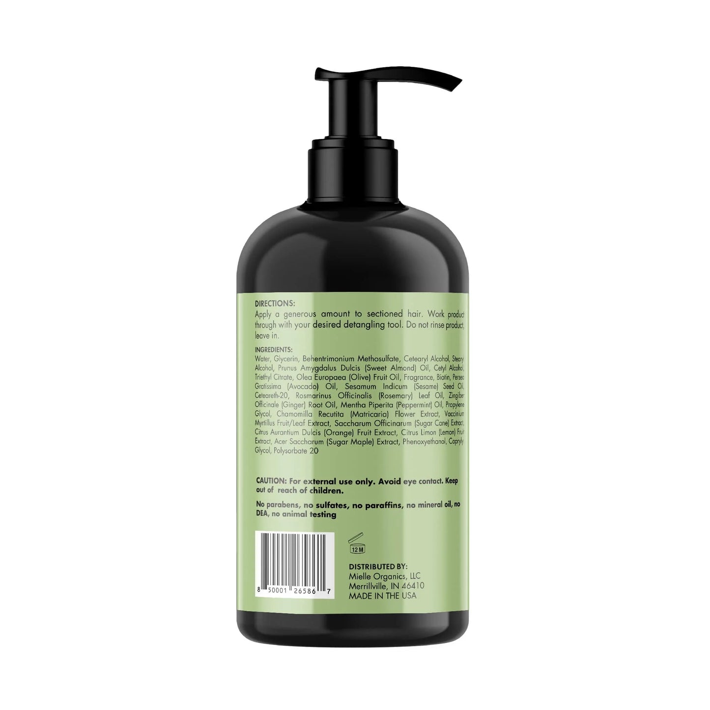 MIELLE : ROSEMARY MINT AND STRENGTHENING LEAVE IN CONDITIONER 12oz