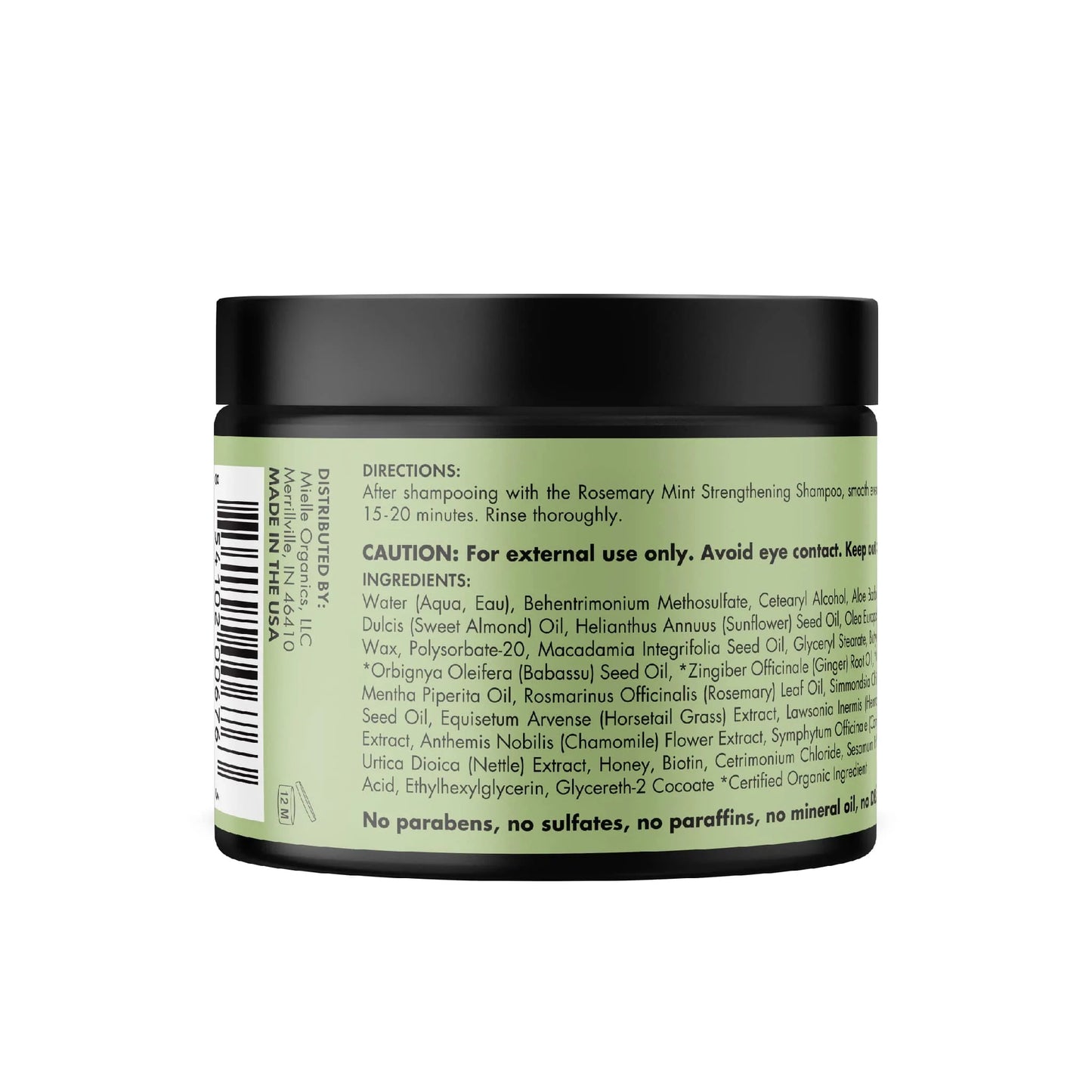 MIELLE : ROSEMARY & MINT HAIR MASQUE 12oz