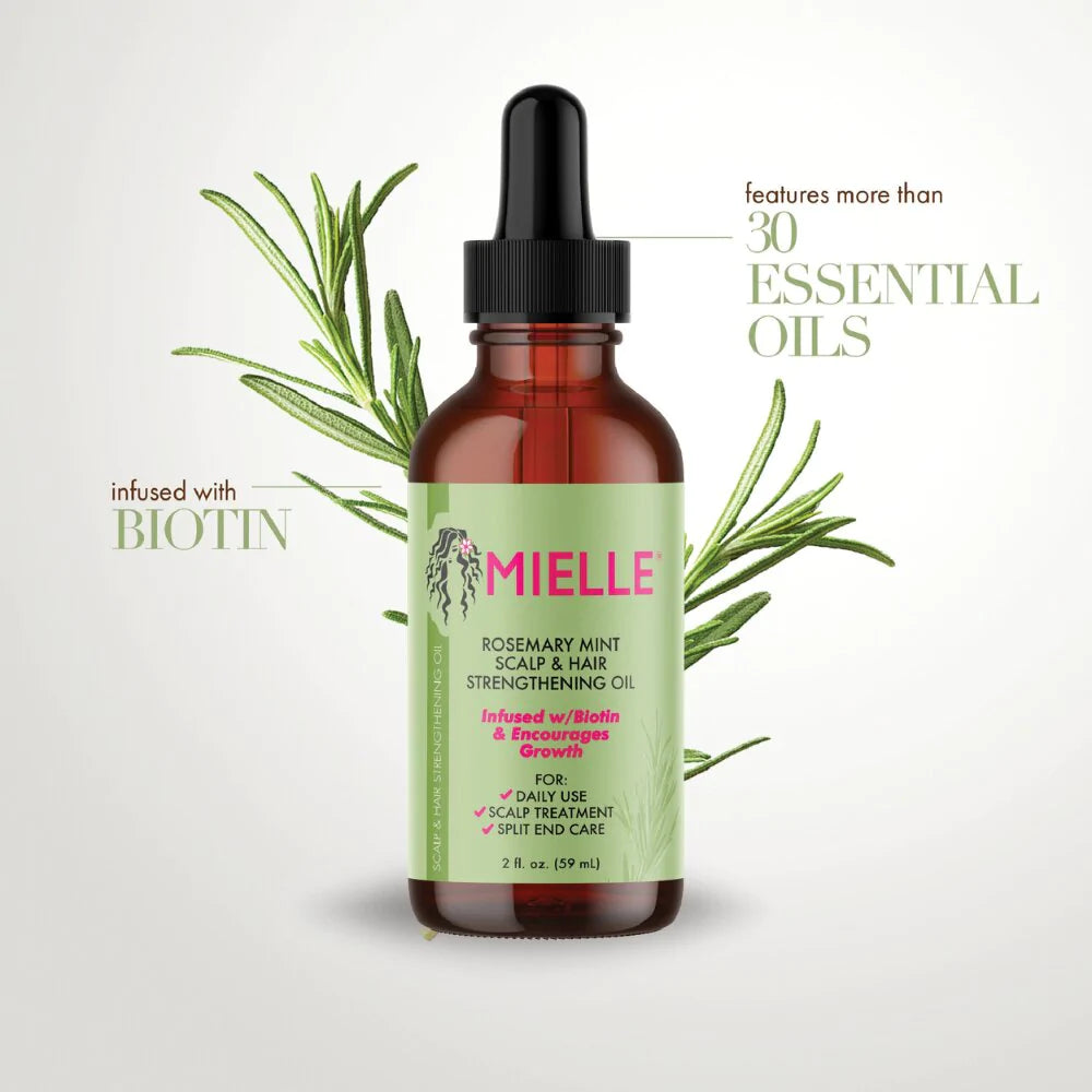 MIELLE ROSEMARY& MINT HAIR OIL 2oz