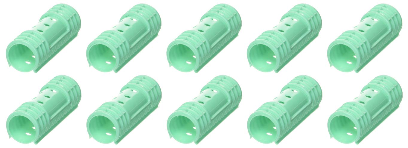 DIANE 10-PK SNAP ON MAGNETIC GREEN ROLLERS D4718