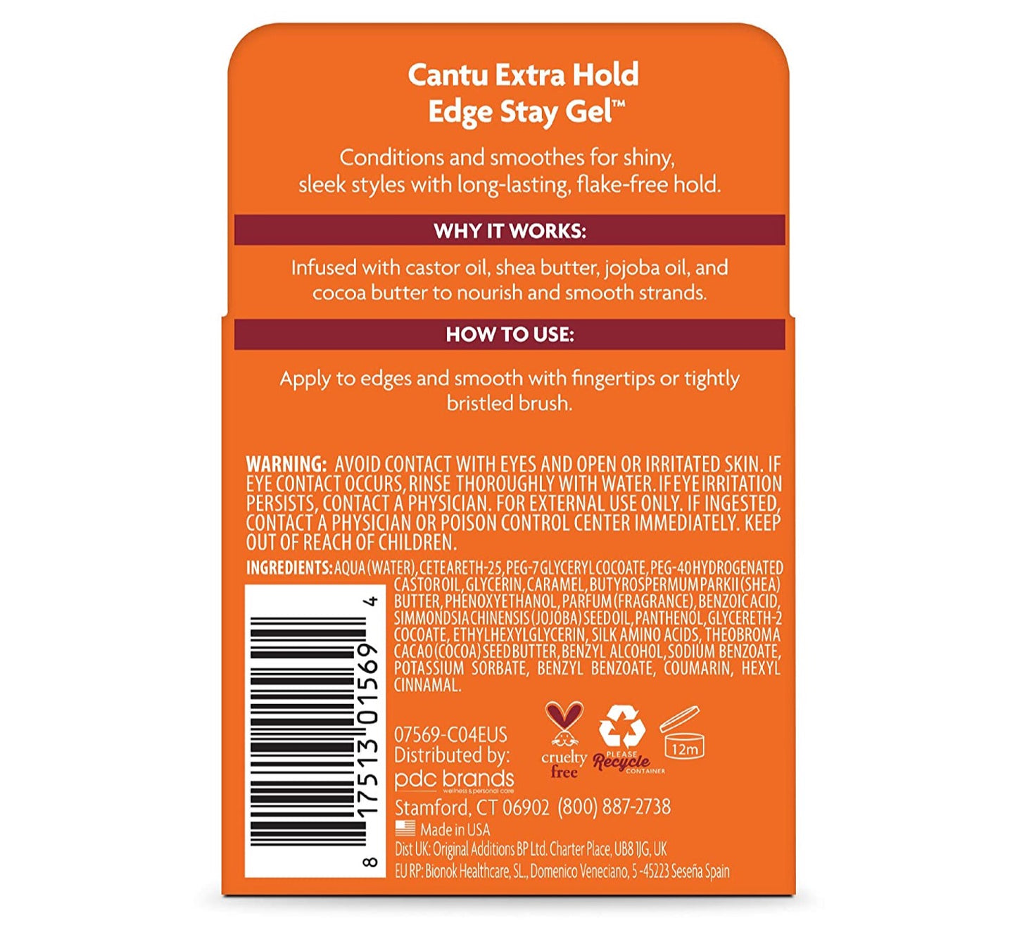 CANTU EXTRA HOLD EDGE STAY GEL 2.25OZ