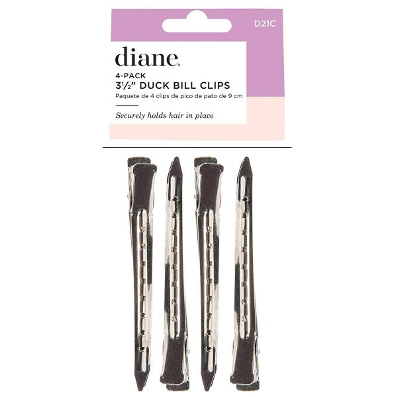 DIANE DUCKBILL CLIPS 4PK 3.5" D21C