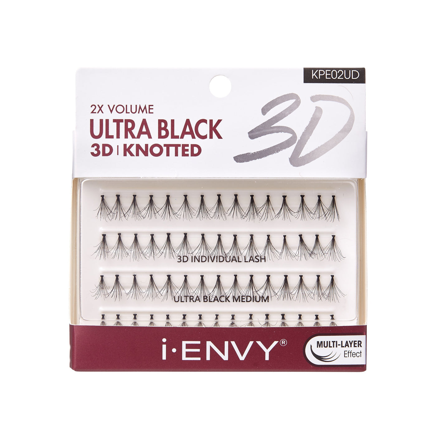 I ENVY 2X VOLUME ULTRA BLACK 3D KNOTTED KPE02UD