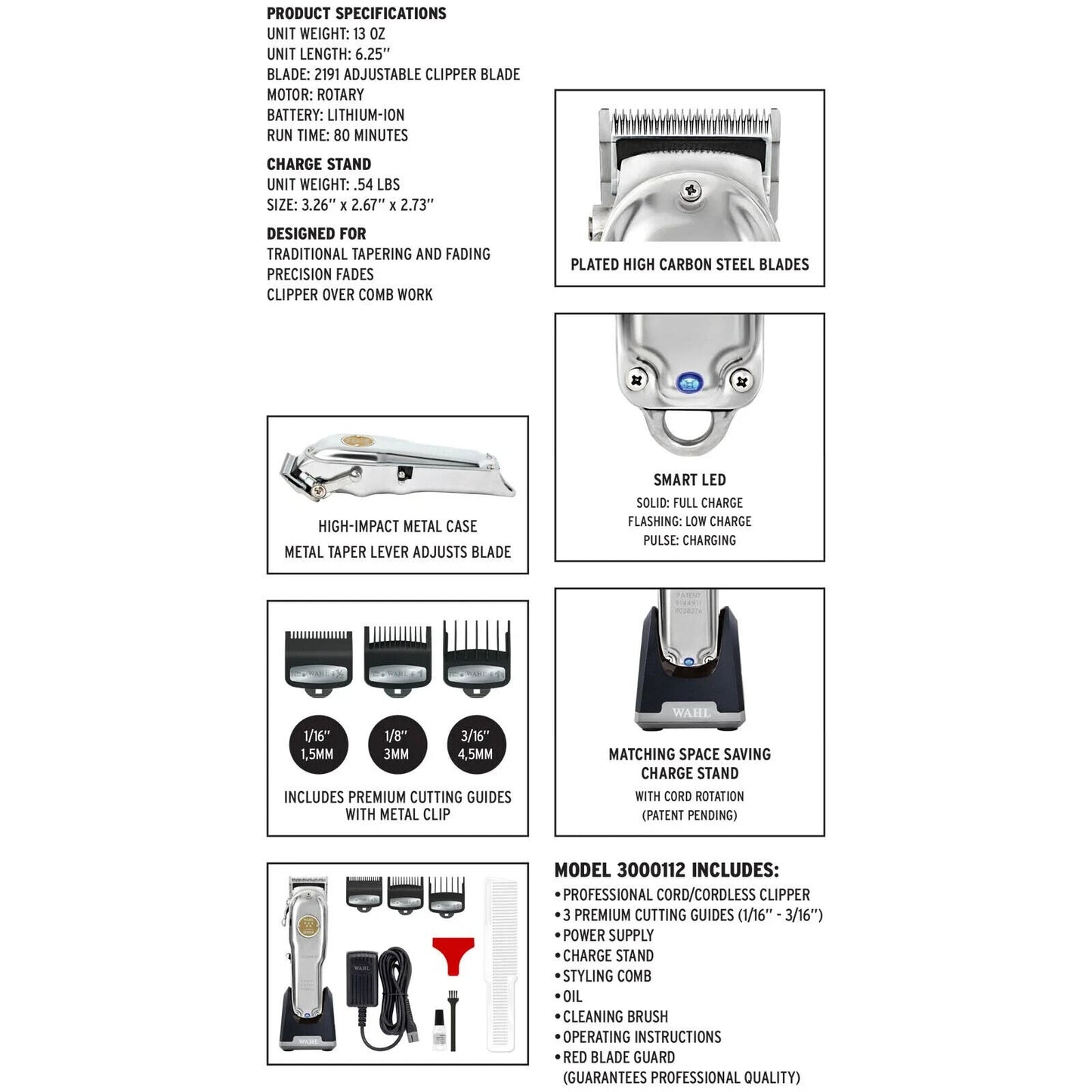 WAHL SENIOR CORDLESS METAL EDITION 3002