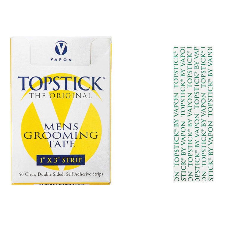 TOPSTICK THE ORIGINAL MENS GROOMING TAPE 1"X 3" STRIP